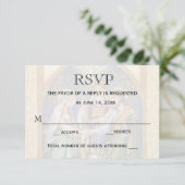 Weddenschap RSVP katholiek Christelijk huwelijk (Staand voorkant)