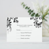 Weddenschap RSVP - klein Kaartje (Staand voorkant)