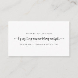 Weddenschap RSVP Online Card Informatiekaartje