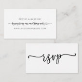 Weddenschap RSVP Online Card Informatiekaartje (Voorkant / Achterkant)