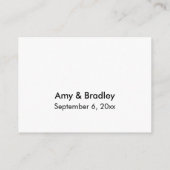 Weddenschap RSVP Online Elegant Typography Insert Informatiekaartje (Achterkant)