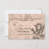 Weddenschap RSVP  Rozen Sepia (Voorkant)