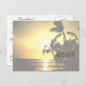 Weddenschap RSVP Uitnodiging Briefkaart (Voorkant / Achterkant)