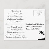 Weddenschap RSVP Uitnodiging Briefkaart (Achterkant)