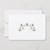 Weddenschap RSVP Victoriaans Belle Epoche invoegen Kaart (Achterkant)