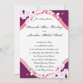 Weddenschap Sangria & White Cherry Blossom Kaart (Achterkant)