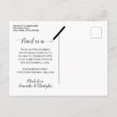 Weddenschap Save the Date Calendar Eucalyptus Gree Aankondigingskaart (Achterkant)