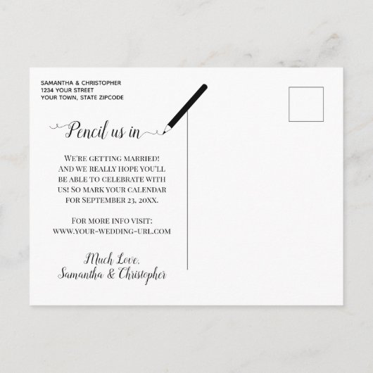 Weddenschap Save the Date Calendar Eucalyptus Gree Aankondigingskaart (Achterkant)