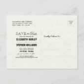 Weddenschap Save The Date Chic Mason Jar Paarse Li Aankondigingskaart (Achterkant)