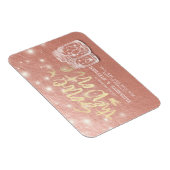 Weddenschap Save The Date Couple Mason Jars Roos G Magneet (Rechterzijde)