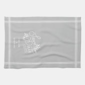 Weddenschap Save the Date Hand Drawn Botanical Flo Theedoek (Horizontaal)