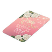 Weddenschap Save the Date Hydrangea Flowers Light  Magneet (Linkerzijde)