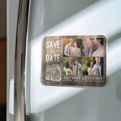Weddenschap Save The Date Mason Jars Wood Photo Ma Magneet