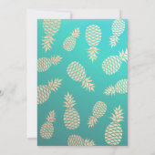 Weddenschap Save the Date Modern Gold Pineapple Co (Achterkant)
