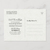 Weddenschap Save the Date Modern Gold Pineapple Co Aankondigingskaart (Achterkant)