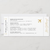 Weddenschap Save the Date Photo Boarding Pass (Achterkant)