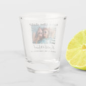Weddenschap Save the Date Photo Custom Shot Glass Glas (Achterkant)