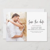 Weddenschap Save the Date Photo Elegant Simple (Voorkant)