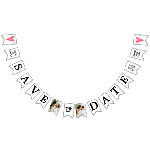 Weddenschap Save the Date Photos Unique Announding Vlaggetjes