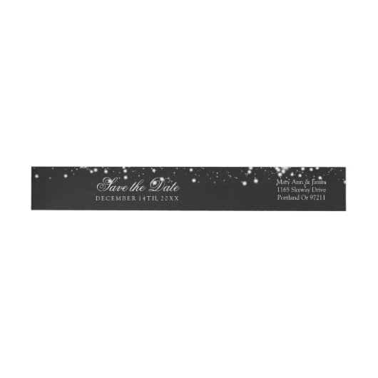 Weddenschap Save The Date Silver Hollywood Glam (Individueel)