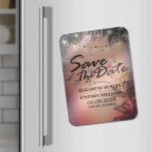 Weddenschap Save the Date Summer Beach Palm Light Magneet