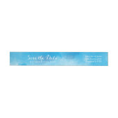 Weddenschap Save the Date Summer Blue Waterverf (Individueel)