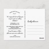 Weddenschap Save the Date Verloving Photo Collage Briefkaart (Achterkant)