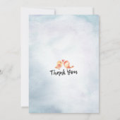 Weddenschap Save The Date Waterverf Floral & Feath (Achterkant)