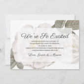 Weddenschap Save the Date with Photo, Botanical Ro (Achterkant)