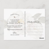 Weddenschap Save the Date with Photo  Roos Briefkaart (Achterkant)