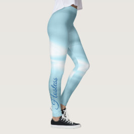 Weddenschap schitterend blauw leggings