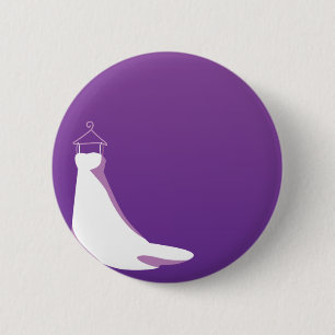 Weddenschap: Schoonmaken in het paars Ronde Button 5,7 Cm