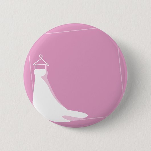 Weddenschap: Schoonmaken in roze Ronde Button 5,7 Cm (Voorkant)