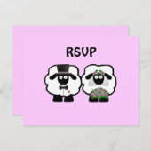 Weddenschap Sheep RSVP (Voorkant / Achterkant)