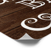 Weddenschap - Sigar Bar, trouwe bruiloft Poster (Hoek)