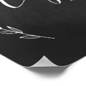 Weddenschap - Sigar Bar Wedding Chalkboard Poster (Hoek)