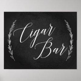 Weddenschap - Sigar Bar Wedding Chalkboard Poster