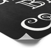 Weddenschap - Sigar Bar Wedding Chalkboard Poster (Hoek)