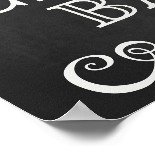 Weddenschap - Sigar Bar Wedding Chalkboard Poster (Hoek)