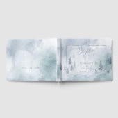 Weddenschap | Silver Blue Winter Wonderland Gastenboek (Volledig)