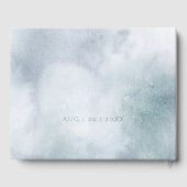 Weddenschap | Silver Blue Winter Wonderland Gastenboek (Achterkant)