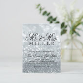 Weddenschap - Silver Glit Fab Kaart (Staand voorkant)