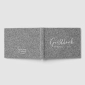 Weddenschap | Silver Glitter Chic Gastenboek (Volledig)