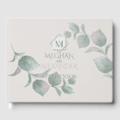 Weddenschap | Silver Sage Eucalyptus Gastenboek (Voorkant)