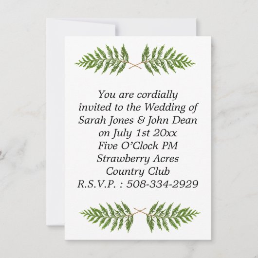 Weddenschap simpel kaart (Voorkant)