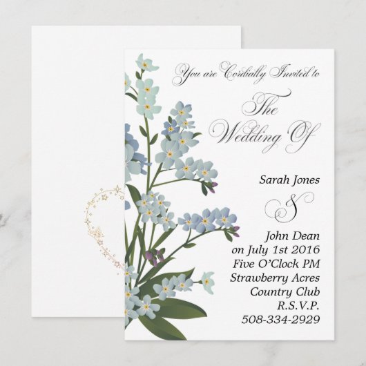 Weddenschap simpel kaart (Voorkant / Achterkant)