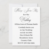 Weddenschap simpel kaart (Voorkant)