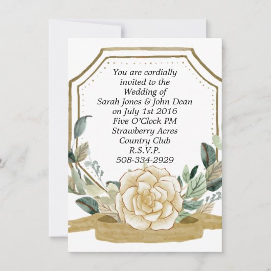 Weddenschap simpel kaart (Voorkant)