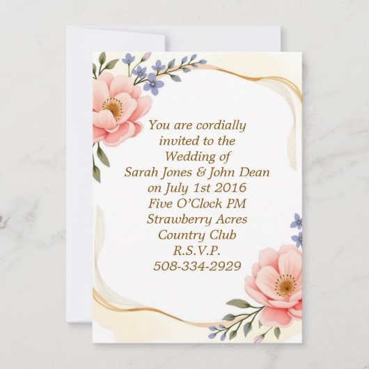 Weddenschap simpel kaart (Voorkant)