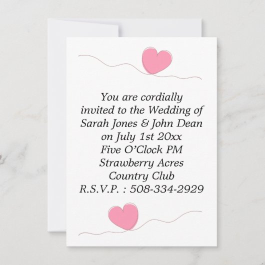 Weddenschap simpel kaart (Voorkant)